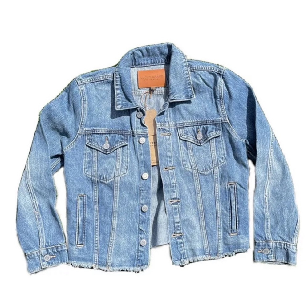 NWT Lucky Brand Tomboy Trucker Denim Jean Jacket